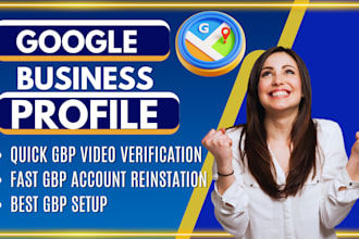 fix google business profile verification, reinstate gmb and gmb setup