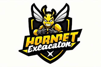 design amazing hornet bee logo for you in just one day
