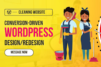 build commercial cleaning website, house cleaning leads generation website