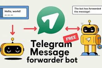 code telegram scraping bot, ton bot design, python forwarder bot, whatsapp bot