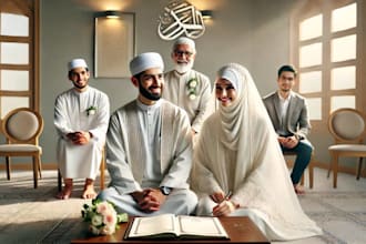 perform your nikah ceremony with wali, witnesses, and certificate
