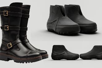design stunning 3d boots, sneakers, shoes, and jordan models 3d printed footwear