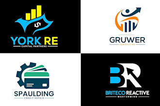 design modern finance, business consulting, investment, crypto logo