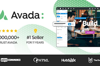 create a complete website in avada wordpress theme