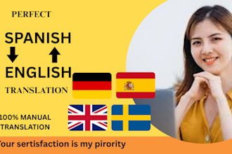 do english to spanish translation, spanish to english translation manually
