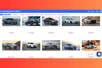 auto parts shopify website design automotive vehicle shopify dropshipping store