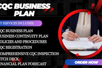 write solid cqc business plans continuity plans and