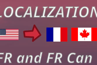localize your game english to french and french canadian