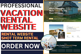 create vacation rental website rental website booking website short term rental