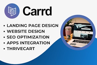design carrd co website, carrd landing page design, carrd hubspot wix website