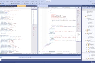 develop react and dot net core web applications