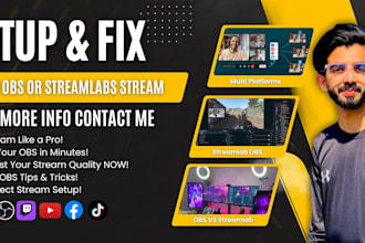 setup or fix your obs or streamlabs stream