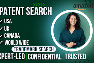 do patent search and trademark check in USA UK europe and globally