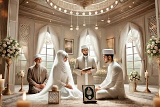 provide a complete nikah service with imam, witnesses, and certificate
