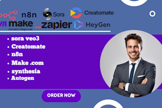 automate your business with n8n make com ai agent creatomate  autogen