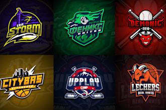 design sports logo for team, event, league, tournament, competition and other