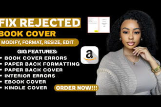 edit resize KDP covers and format kindle ebook paperback flawlessly