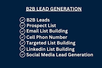 b2b linkedin leads cell phone number targeted leads business leads prospect list