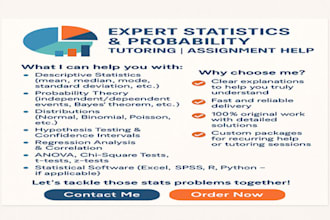 do statistics and probability tutoring