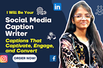 write social media captions for instagram, facebook, linkedin