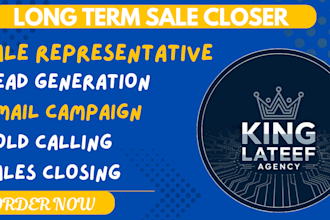 be your sales closer sales representative email lead b2b sales virtual assistant