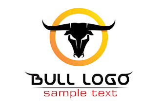 design attractive bull logo with my creative thinking