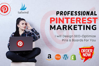 be your pinterest manager for SEO optimize pins and boards
