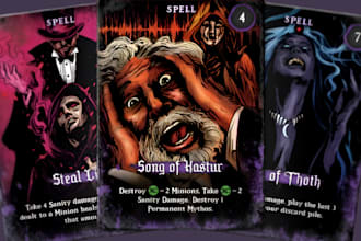 create card template tcg ccg card frame illustration icon oracle board game