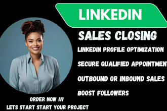 do commission sales closer and b2b linkedin marketing manager