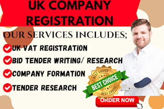 do UK ltd company registration, uk company registration, bid uk tenders, grants