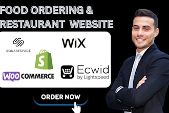 do wix online food ordering website restaurant modern shopify business website