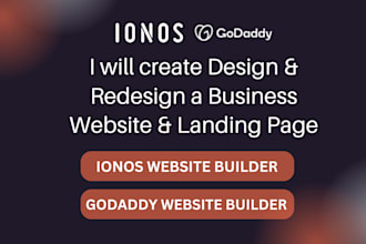 design and redesign ionos website godaddy website