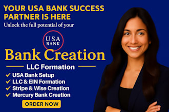 do USA llc creation USA bank mercury setup ein formation stripe for anyone