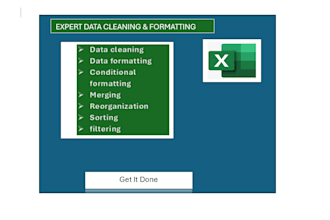 clean and format any data set in excel or csv