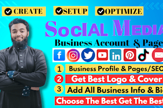 create and set up you social media accounts  facebook business page