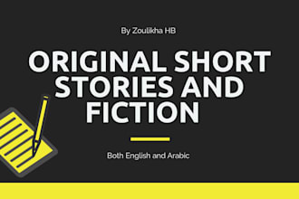 write original short stories and fiction with emotion and depth