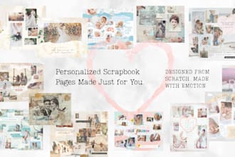 design a custom digital scrapbook from your photos and story