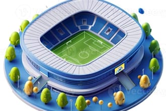 stadium animation, 3d stadium, virtual stadium, sports animation,arstadium