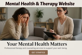 build therapy website, mental health, psychiatrist, psychology website