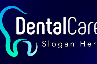 make awesome gorgeous dentist, dental clinic and tooth logo in one day