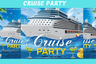 design a fancy disco car show flyer cruise summer travel tour and many more