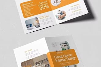 design a professional trifold or bifold brochure for your business