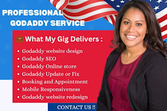 godaddy website redesign godaddy website design godaddy website update, fix site