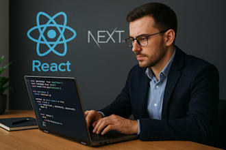 create your web app using react js and next js