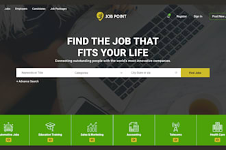 build job board website, recruitment website, job portal, agency website