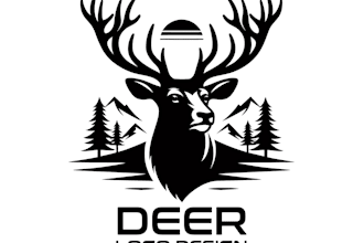 design super modern elk logo with express delivery