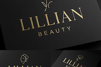 create luxury logo design for beauty skincare fashion brands
