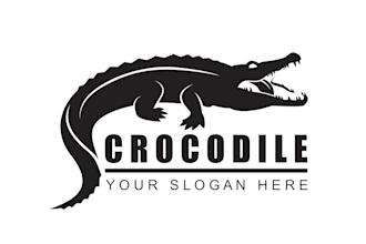 design high quality gator, alligator and crocodile logo