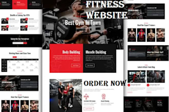 build, redesign attractive gym, yoga, coach and fitness website for trainers