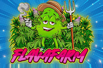 do modern cannabis, marijuana, weed, hemp, cbd and mascot logo
